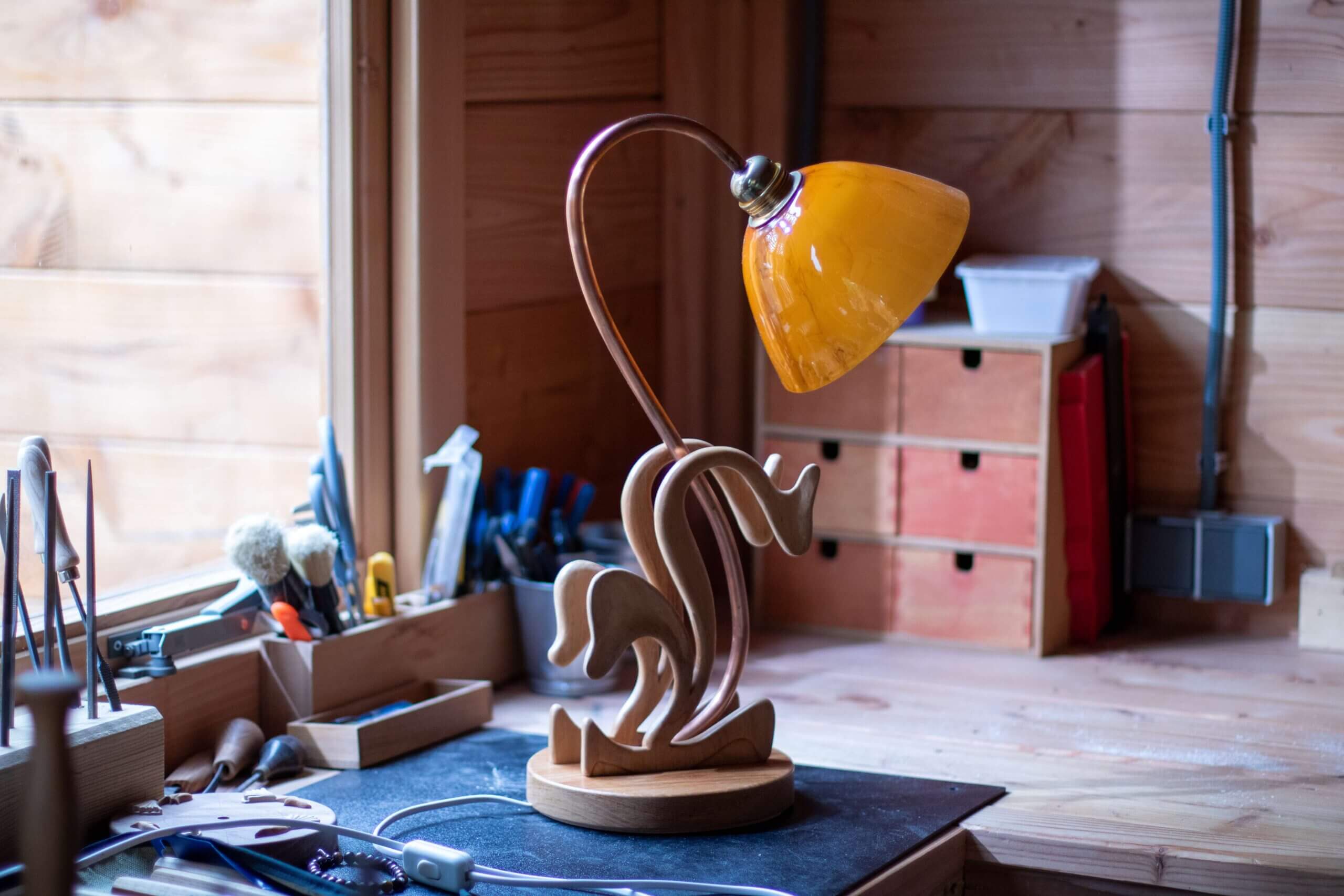 Wiegman Woodwork lamp