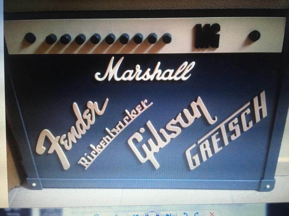 Een met de hand gemaakt logo, een voorbeeld van naamborden.